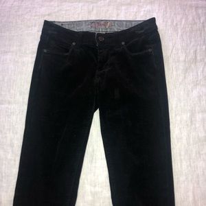 Paige Denim Corduroy Black Pants